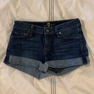 Seven for All Mankind Jean shorts - size 25. EUC